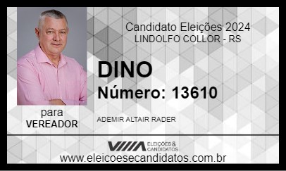 Candidato DINO 2024 - LINDOLFO COLLOR - Eleições