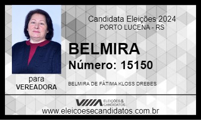 Candidato BELMIRA 2024 - PORTO LUCENA - Eleições