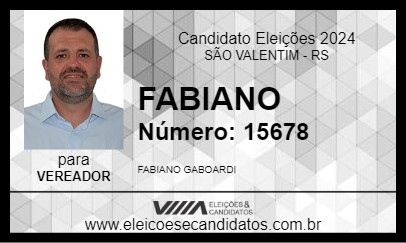 Candidato FABIANO 2024 - SÃO VALENTIM - Eleições