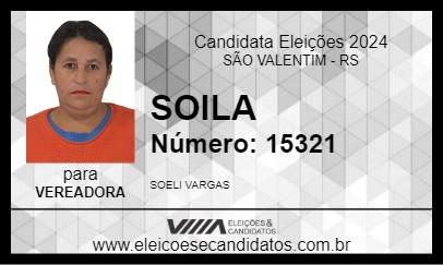 Candidato SOILA 2024 - SÃO VALENTIM - Eleições