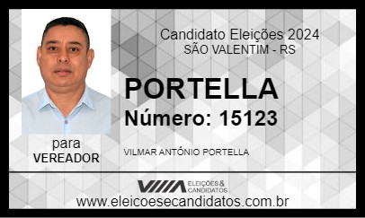 Candidato PORTELLA 2024 - SÃO VALENTIM - Eleições