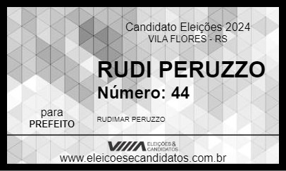 Candidato RUDI PERUZZO 2024 - VILA FLORES - Eleições