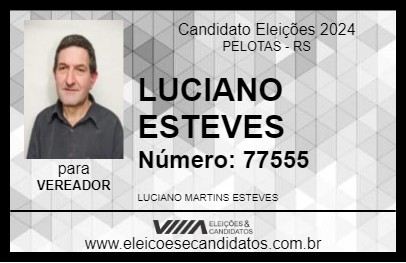 Candidato LUCIANO ESTEVES 2024 - PELOTAS - Eleições