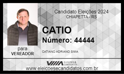 Candidato CATIO 2024 - CHIAPETTA - Eleições