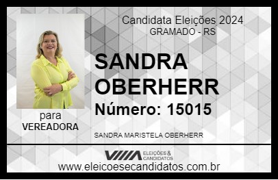 Candidato SANDRA OBERHERR 2024 - GRAMADO - Eleições