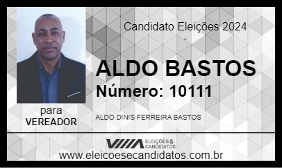 Candidato ALDO BASTOS 2024 - PELOTAS - Eleições