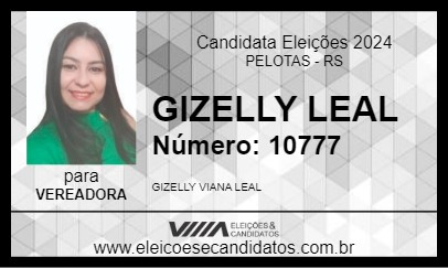 Candidato GIZELLY LEAL 2024 - PELOTAS - Eleições