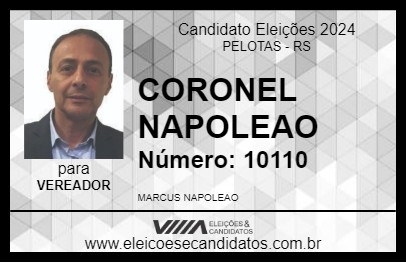 Candidato CORONEL NAPOLEAO 2024 - PELOTAS - Eleições