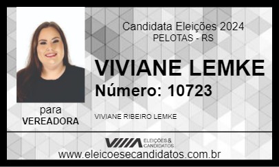 Candidato VIVIANE LEMKE 2024 - PELOTAS - Eleições