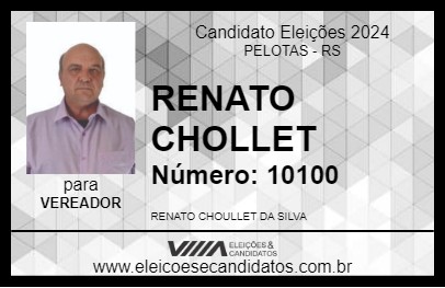 Candidato RENATO CHOLLET 2024 - PELOTAS - Eleições