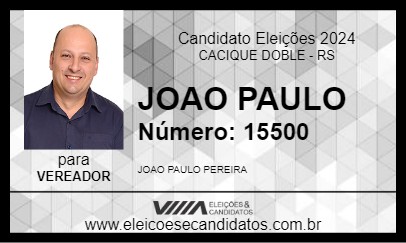 Candidato JOAO PAULO 2024 - CACIQUE DOBLE - Eleições