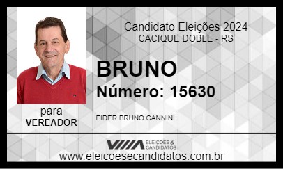 Candidato BRUNO 2024 - CACIQUE DOBLE - Eleições