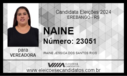 Candidato NAINE 2024 - EREBANGO - Eleições