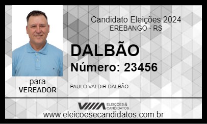 Candidato DALBÃO 2024 - EREBANGO - Eleições