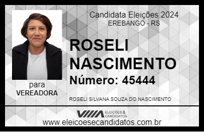 Candidato ROSELI NASCIMENTO 2024 - EREBANGO - Eleições