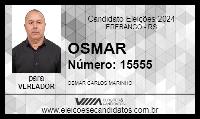 Candidato OSMAR 2024 - EREBANGO - Eleições