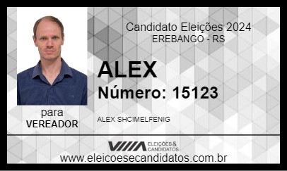 Candidato ALEX 2024 - EREBANGO - Eleições