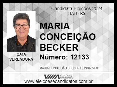 Candidato MARIA CONCEIÇÃO BECKER 2024 - ITATI - Eleições