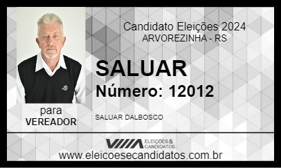 Candidato SALUAR 2024 - ARVOREZINHA - Eleições