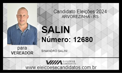 Candidato SALIN 2024 - ARVOREZINHA - Eleições