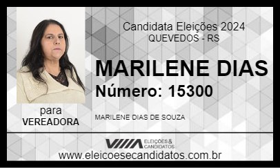 Candidato MARILENE DIAS 2024 - QUEVEDOS - Eleições