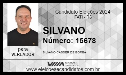 Candidato SILVANO 2024 - ITATI - Eleições