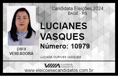 Candidato LUCIANES VASQUES  2024 - BAGÉ - Eleições