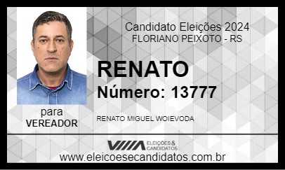 Candidato RENATO 2024 - FLORIANO PEIXOTO - Eleições