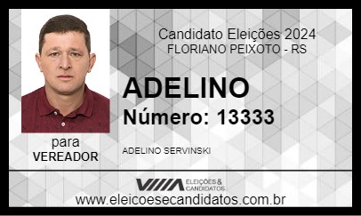 Candidato ADELINO 2024 - FLORIANO PEIXOTO - Eleições