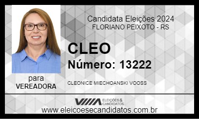 Candidato CLEO 2024 - FLORIANO PEIXOTO - Eleições