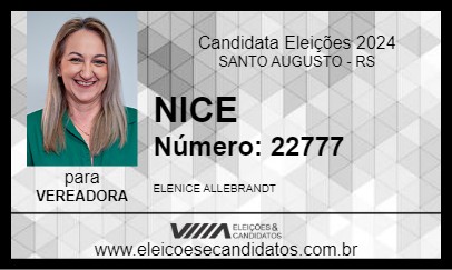 Candidato NICE  2024 - SANTO AUGUSTO - Eleições