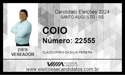 Candidato COIO  2024 - SANTO AUGUSTO - Eleições