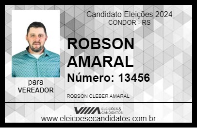 Candidato ROBSON AMARAL 2024 - CONDOR - Eleições