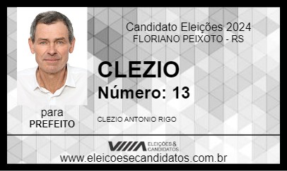 Candidato CLEZIO 2024 - FLORIANO PEIXOTO - Eleições