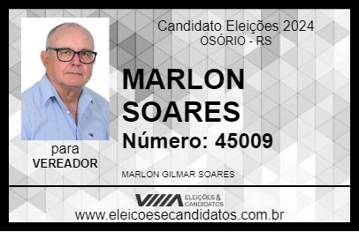 Candidato MARLON SOARES 2024 - OSÓRIO - Eleições