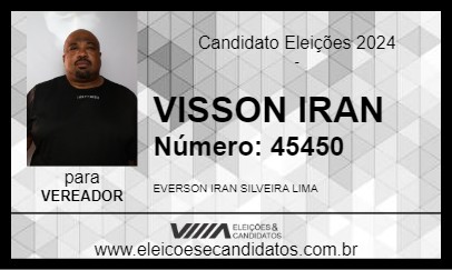 Candidato VISSON IRAN 2024 - OSÓRIO - Eleições