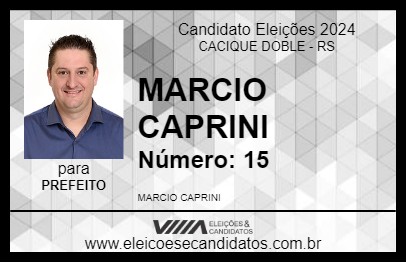 Candidato MARCIO CAPRINI 2024 - CACIQUE DOBLE - Eleições