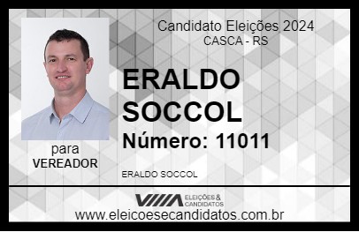 Candidato ERALDO SOCCOL 2024 - CASCA - Eleições