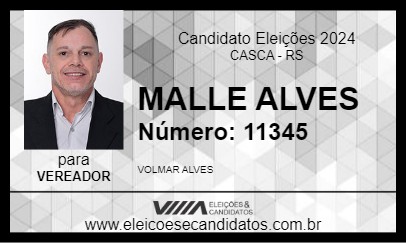 Candidato MALLE ALVES 2024 - CASCA - Eleições