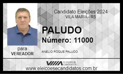 Candidato PALUDO 2024 - VILA MARIA - Eleições