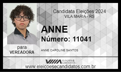 Candidato ANNE 2024 - VILA MARIA - Eleições