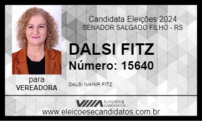 Candidato DALSI FITZ 2024 - SENADOR SALGADO FILHO - Eleições