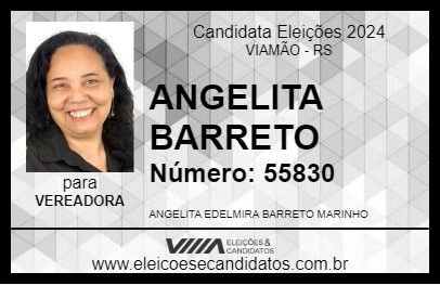 Candidato ANGELITA BARRETO 2024 - VIAMÃO - Eleições