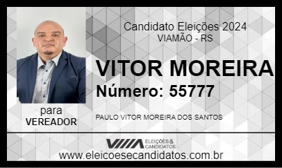 Candidato VITOR MOREIRA 2024 - VIAMÃO - Eleições