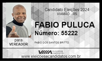 Candidato FABIO PULUCA 2024 - VIAMÃO - Eleições