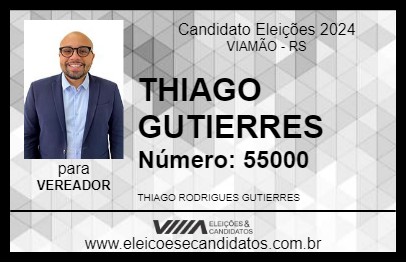 Candidato THIAGO GUTIERRES 2024 - VIAMÃO - Eleições