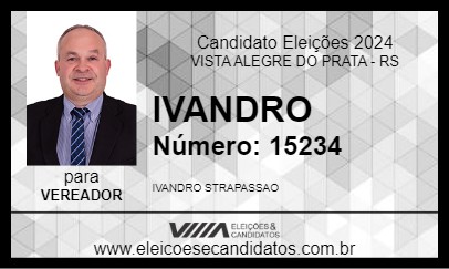 Candidato IVANDRO  2024 - VISTA ALEGRE DO PRATA - Eleições