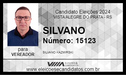 Candidato SILVANO  2024 - VISTA ALEGRE DO PRATA - Eleições