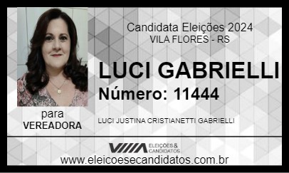 Candidato LUCI GABRIELLI 2024 - VILA FLORES - Eleições