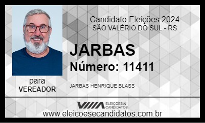 Candidato JARBAS 2024 - SÃO VALÉRIO DO SUL - Eleições